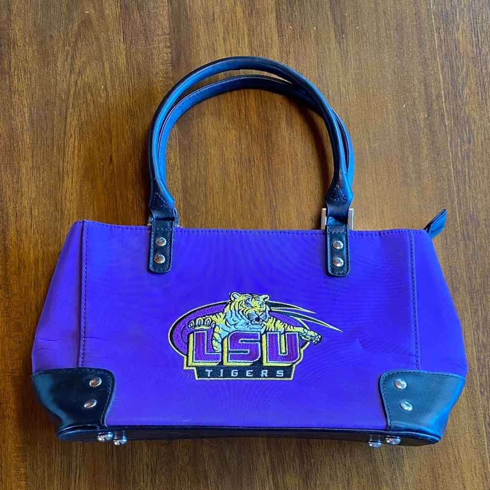 Sandol LSU Tigers Purple and Black Women's shoulder Bag